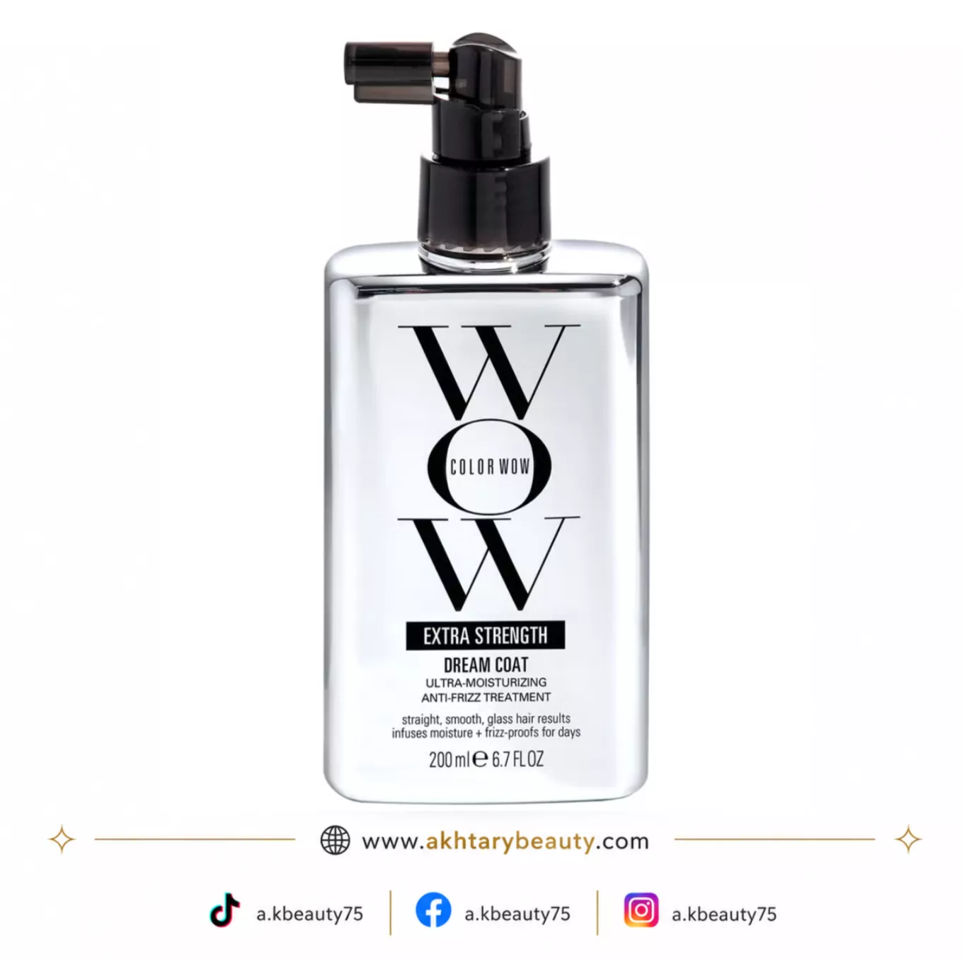 Color Wow Extra Strength Dream Coat 200ml | Ultra-Moisturizing Anti-Frizz Hair Treatment for Dry & Damaged Hair