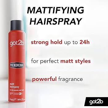 Schwarzkopf Got2b Phenomenal Matt Hairspray 200ml | Strong Hold Matte Finish Hair Styling Spray - 3