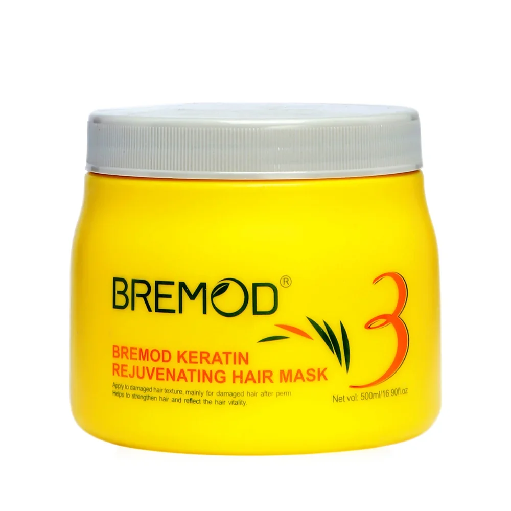 Bremod Keratin Rejuvenating Hair Mask 500ml | Professional Deep Repair Hair Mask for Dry & Damaged Hair