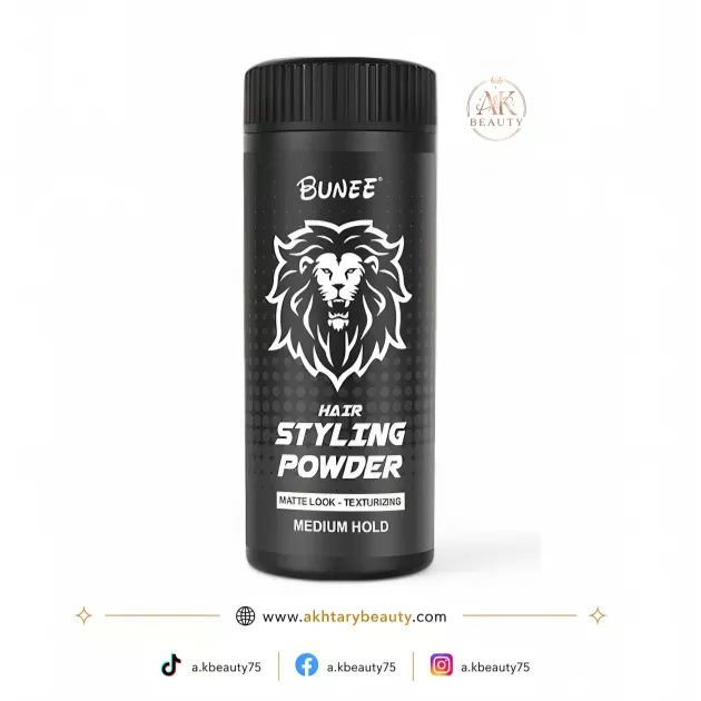 Bunee Hair Styling Powder for Men 20g | Matte Volume Hair Texturizing Powder with Strong Hold