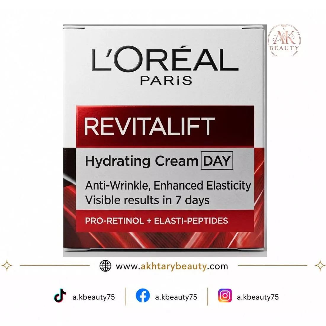 Loreal Paris Revitalift Hydrating Day Cream 50ml | Pro-Retinol Anti-Wrinkle & Firming Moisturizer
