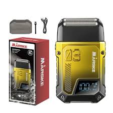Marske MS-3412 Professional Men's Shaver with 2-Blade Floating Foil Head, LED Display & IPX5 Water Resistance | Marske MS-3412 Men's Shaver - 3