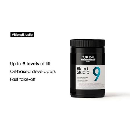 Loreal Professionnel Blond Studio 9 Bonder Inside Lightening Powder | Professional Hair Bleaching Powder Up to 9 Levels Lift - 3