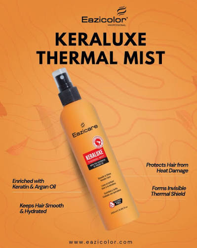 Eazicare Keraluxe Thermal Mist Heat Protectant Spray | Professional Heat Protection Spray 250ml