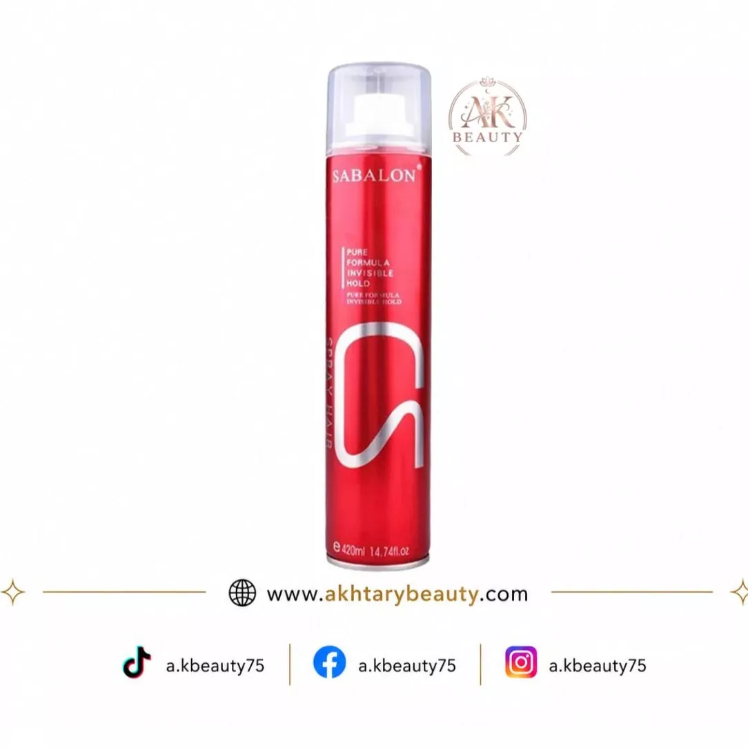 Sabalon Pure Formula Invisible Hold Long-Lasting Hair Spray for All Hair Types | Sabalon Pure Formula Invisible Hold Hair Spray