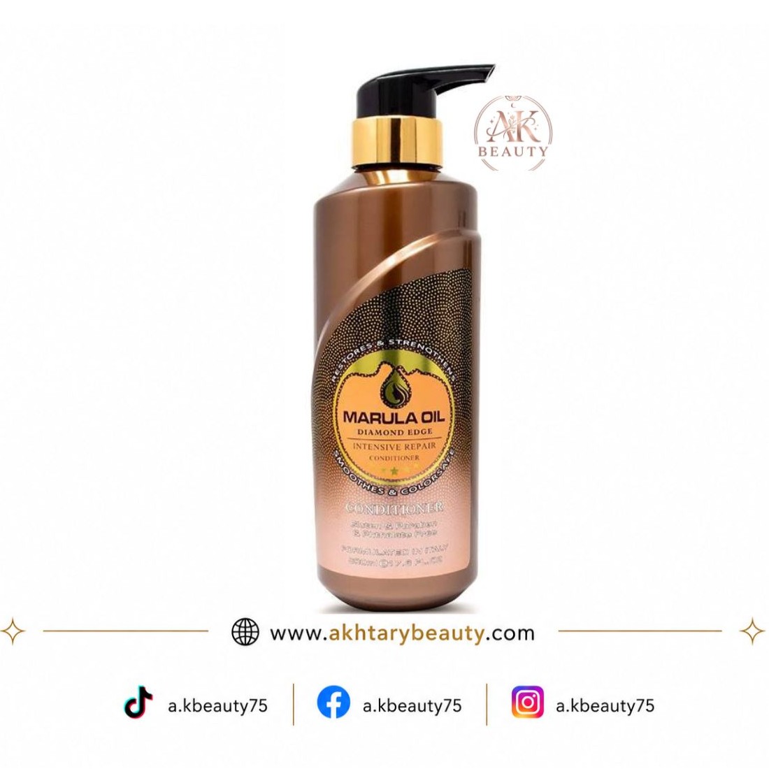 Marula Oil Diamond Edge Intensive Repair Conditioner 500ml | Professional Moisturizing & Repair Conditioner for Color-Treated Hair