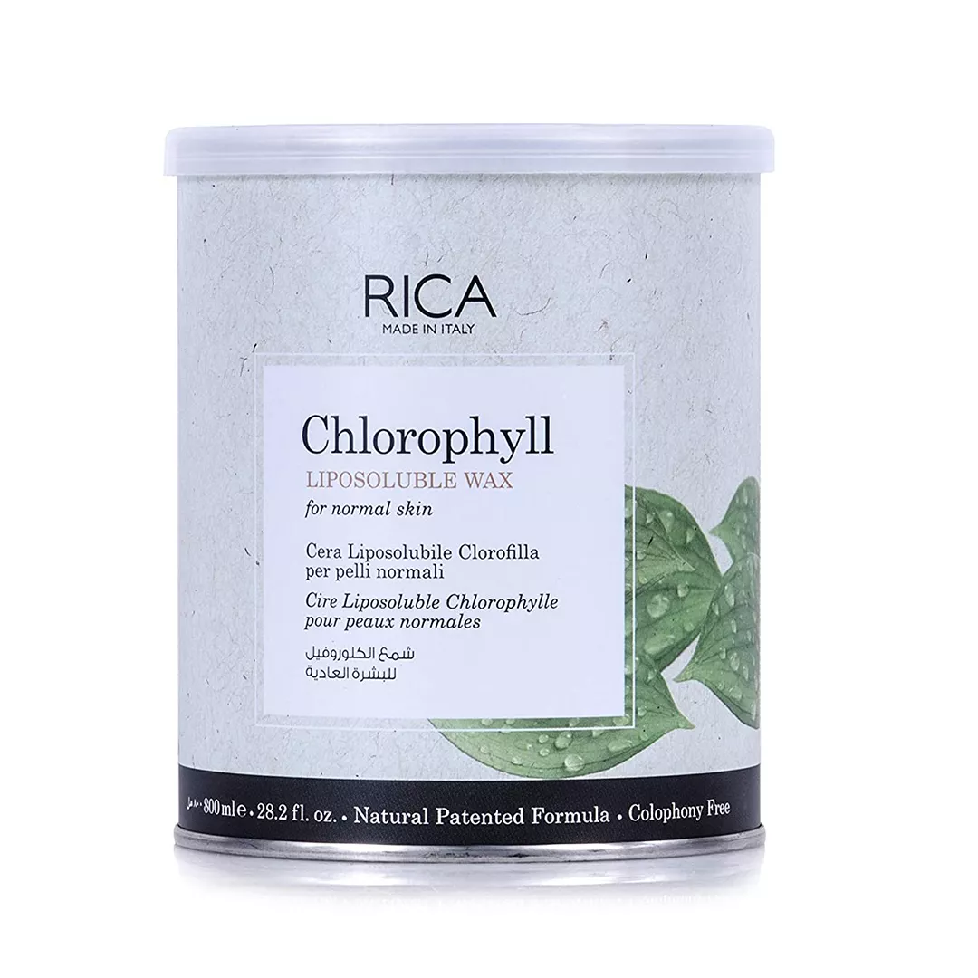 Rica Chlorophyll Liposoluble Wax 800ml | Professional Italian Soft Wax for Sensitive Skin