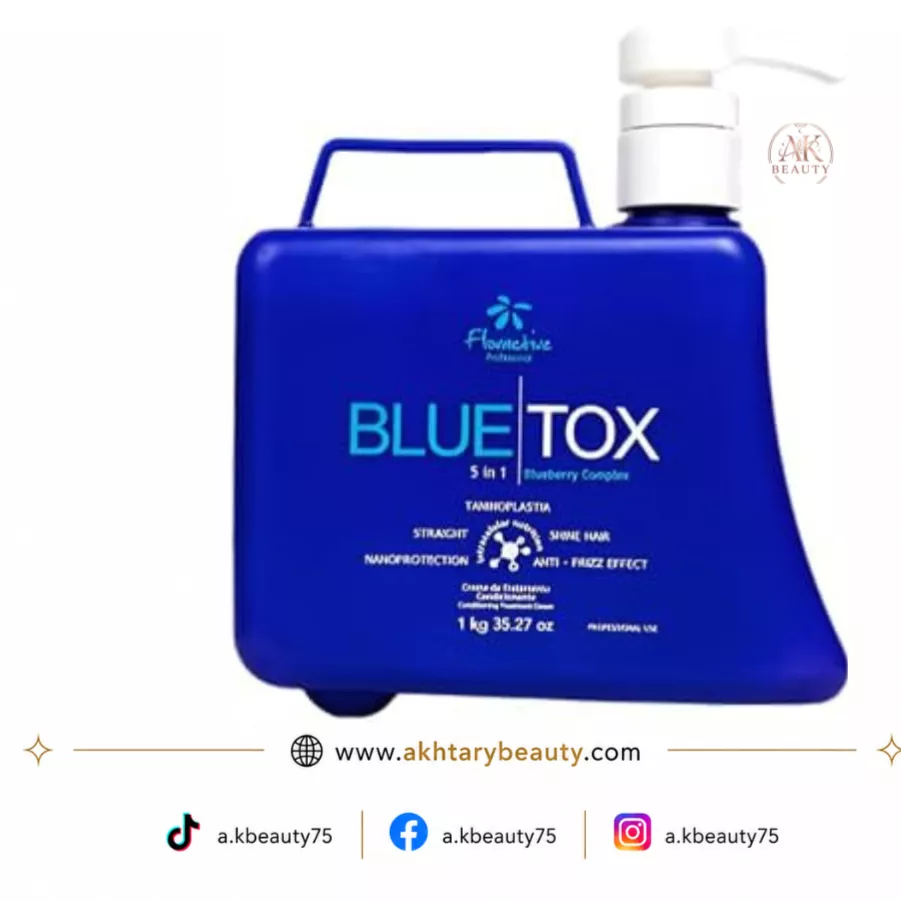 Floractive Professional Blue Tox 5-in-1 Hair Treatment 1kg | Taninoplastia Anti-Frizz Hair Botox & Straightening Treatment
