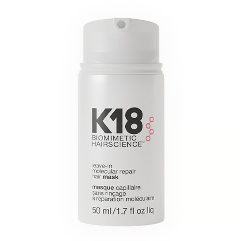 K18 Biomimetic Hairscience Leave-In Molecular Repair Hair Mask 50ml | Professional Leave-In Hair Damage Repair Treatment