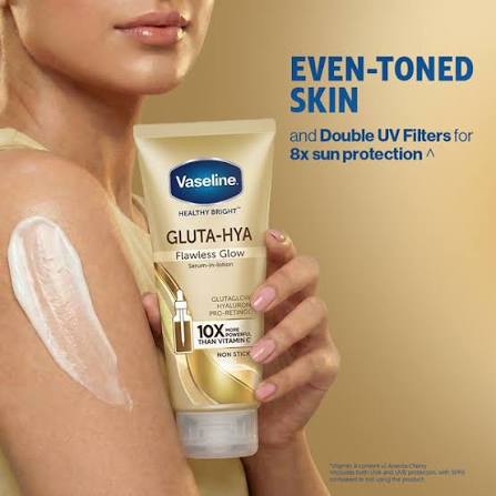 Vaseline Healthy Bright Gluta-Hya Flawless Bright Serum Burst Lotion with GlutaGlow, Hyaluronic Acid & Pro-Retinol 200ml | Vaseline Gluta-Hya Flawless Bright Lotion - 2