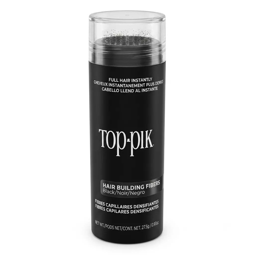 Toppik Hair Building Fibers Black 27.5g | Instant Hair Thickening Fibers for Fuller & Natural-Looking Hair