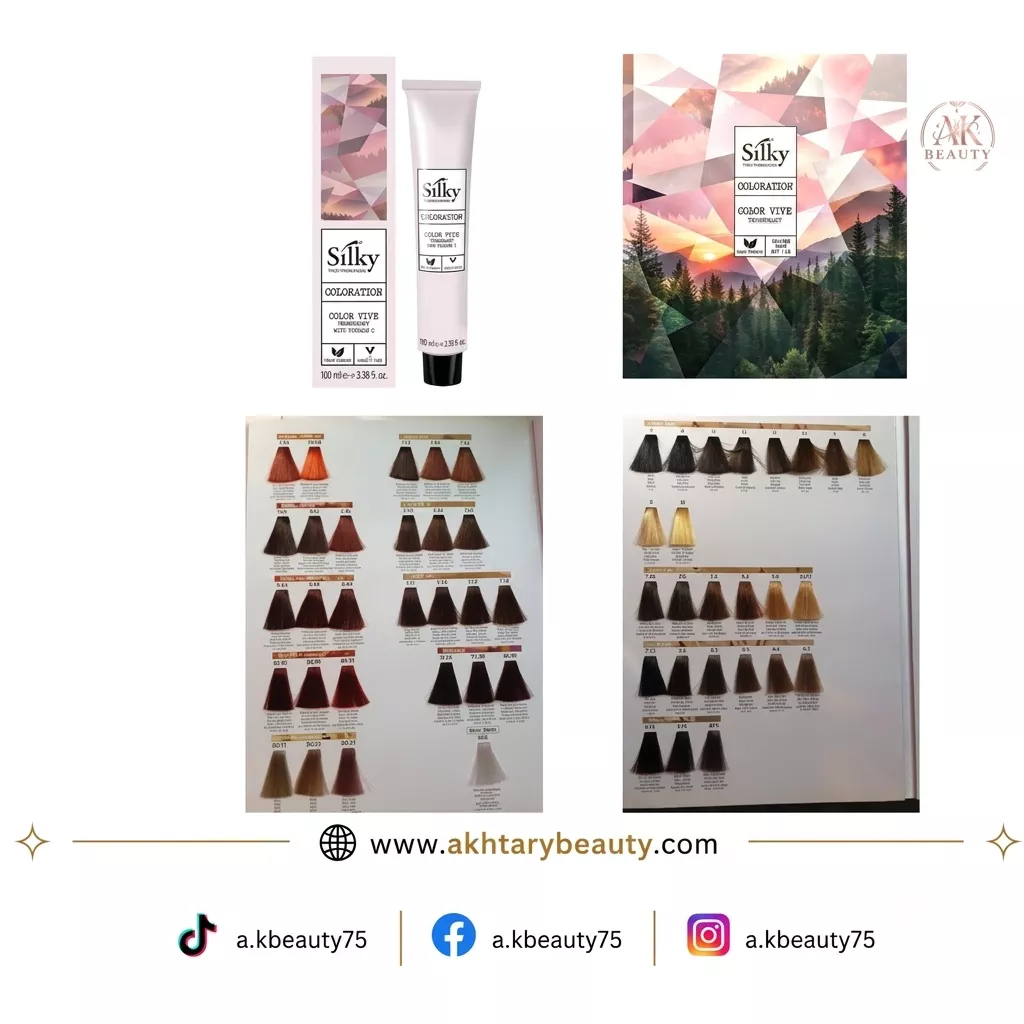 Silky Technobasic Coloration Professional Hair Color Chart | Vegan Color Vive Hair Dye Shade Guide (100+ Shades)