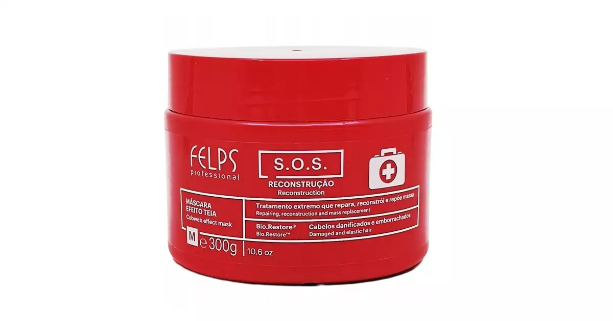 Felps Professional S.O.S. Reconstruction Mask 300g | Intensive Hair Repair & Deep Reconstruction Treatment