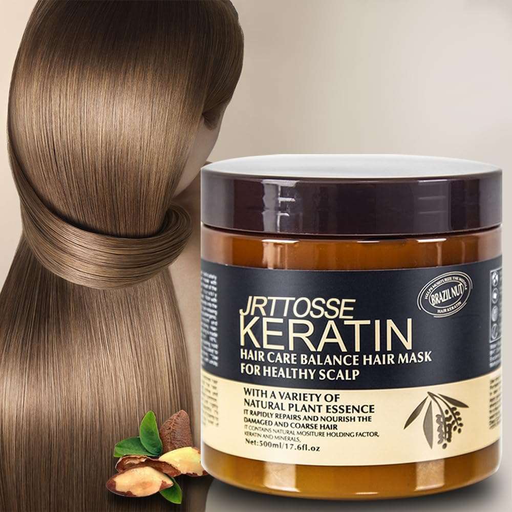 Brazil Nut Keratin Hair Care Balance Hair Mask 1000ml | Professional Healthy Scalp Deep Nourishing Hair Treatment - 3