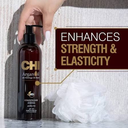 CHI Argan Oil with Moringa Oil Blend Conditioner 340ml for Soft, Smooth, Manageable Hair | CHI Argan Oil Conditioner 340ml - 2