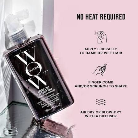 Color Wow Dream Coat for Curly Hair 200ml | Anti-Frizz Moisturizing Curl Spray for Defined & Bouncy Curls