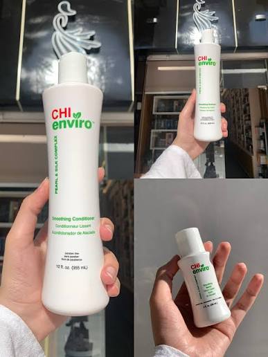 CHI Enviro Smoothing Serum 59ml for Frizz Control, Smoothness & Shine | CHI Enviro Smoothing Serum 59ml